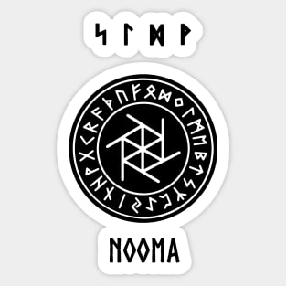 NOOMA: TRANSFORMATION RUNES ( LAGUZ, SOWILO, DAGAZ, WUNJO) Sticker